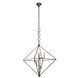Nora 5 Light 30 inch Aged Iron Pendant Ceiling Light, Urban Classic