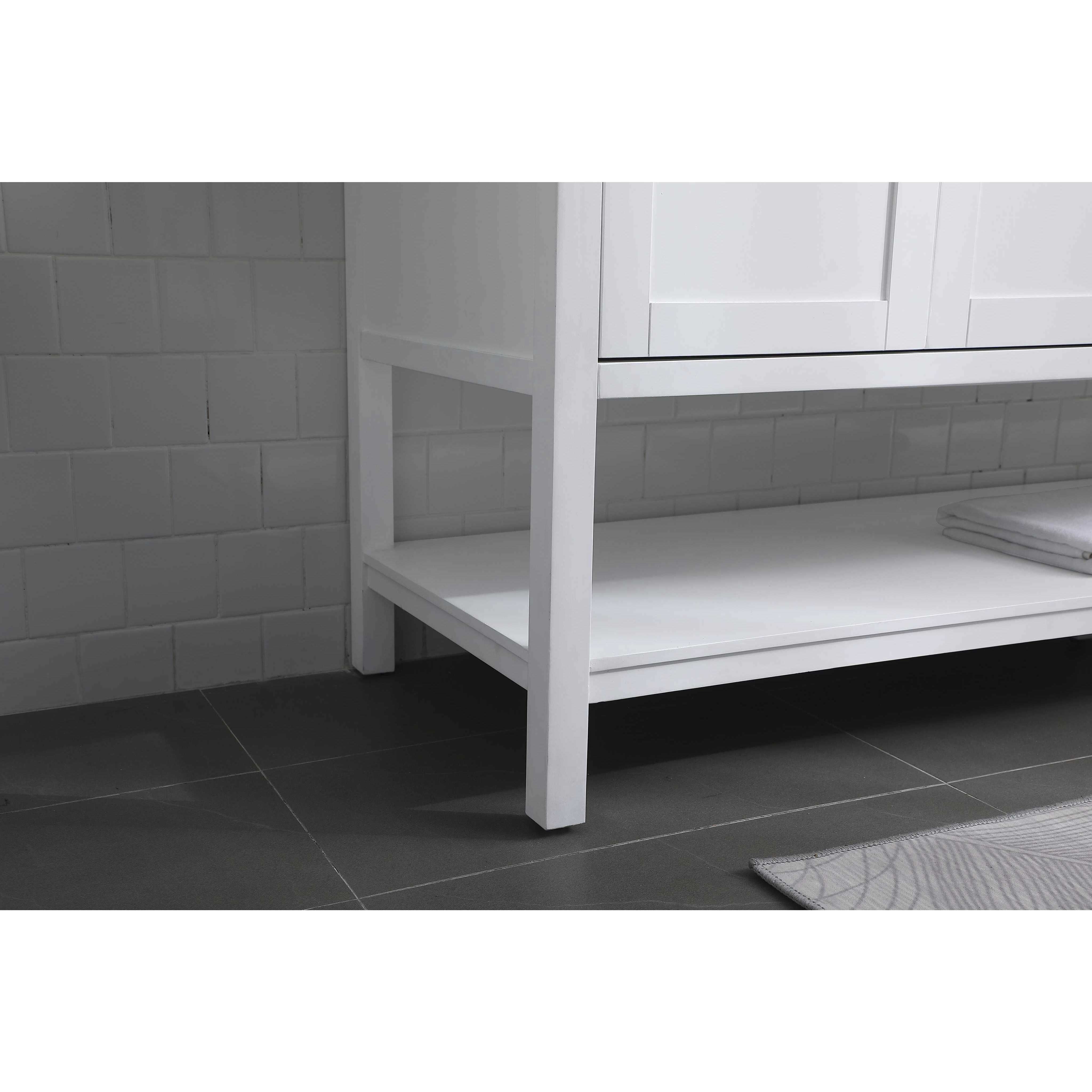 Heath 72 X 21.5 X 35 inch White Vanity Sink Set