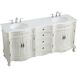 Danville 72 X 21 X 36 inch Antique White Vanity Sink Set