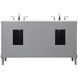 Bennett 60 X 21 X 35 inch Grey Vanity Sink Set