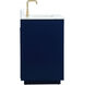 Blake 42 X 22 X 34 inch Blue Vanity Sink Set