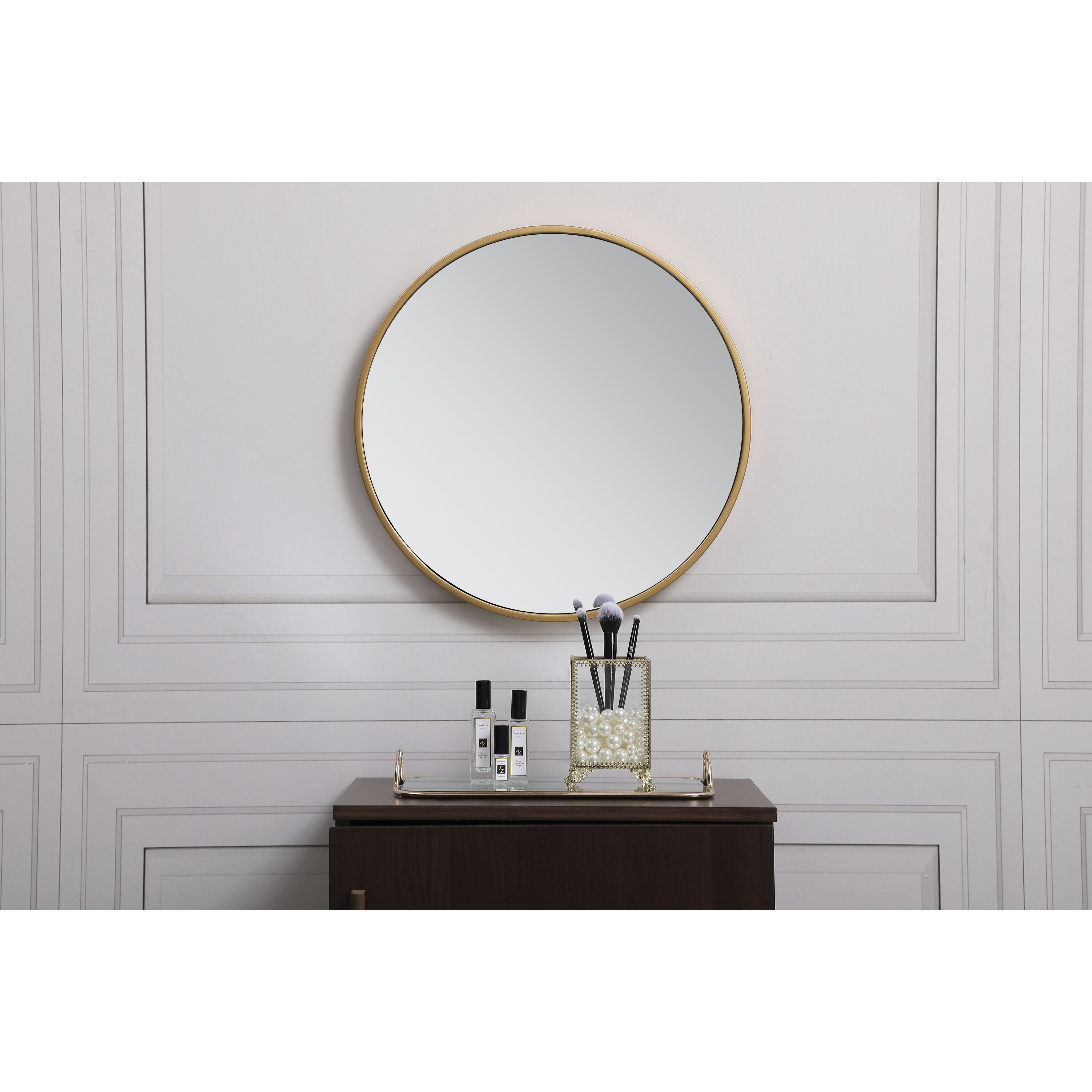 Eternity 18 X 18 inch Brass Wall Mirror