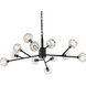 Graham 12 Light 35 inch Black Pendant Ceiling Light