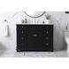 Wesley 48 X 22 X 35 inch Black Vanity Sink Set