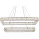 Monroe 2 Light 42 inch Chrome Pendant Ceiling Light