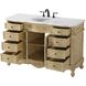 Danville 54 X 36 inch Antique Beige Bathroom Vanity Cabinet