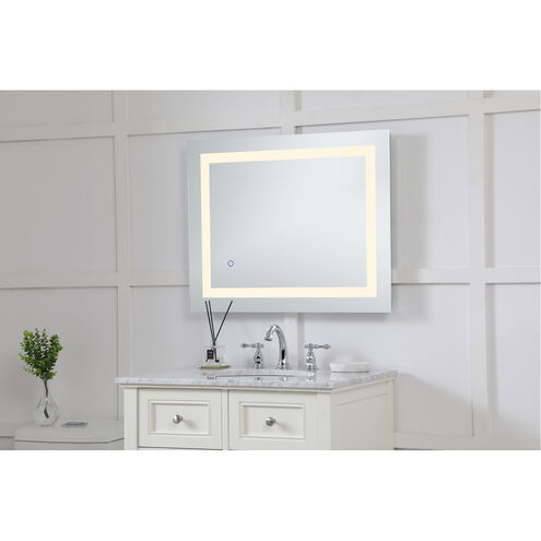 Helios 30 X 24 inch Silver Lighted Wall Mirror