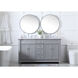 Wesley 60 X 22 X 35 inch Grey Vanity Sink Set