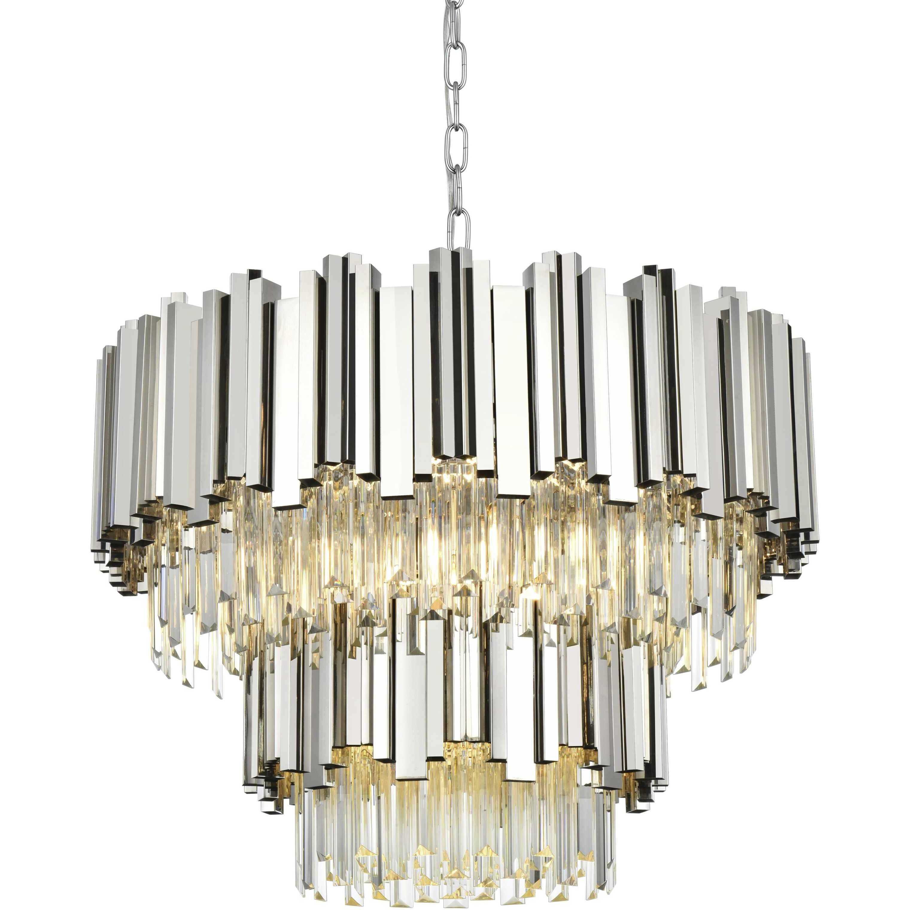 Willow 8 Light 24 inch Chrome Chandelier Ceiling Light