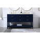 Sinclaire 60 X 22 X 34 inch Blue Vanity Sink Set
