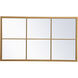 Motif 48 X 28 inch Brass Wall Mirror