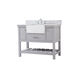 Clement 42 X 22 X 34 inch Grey Bathroom Vanity Cabinet