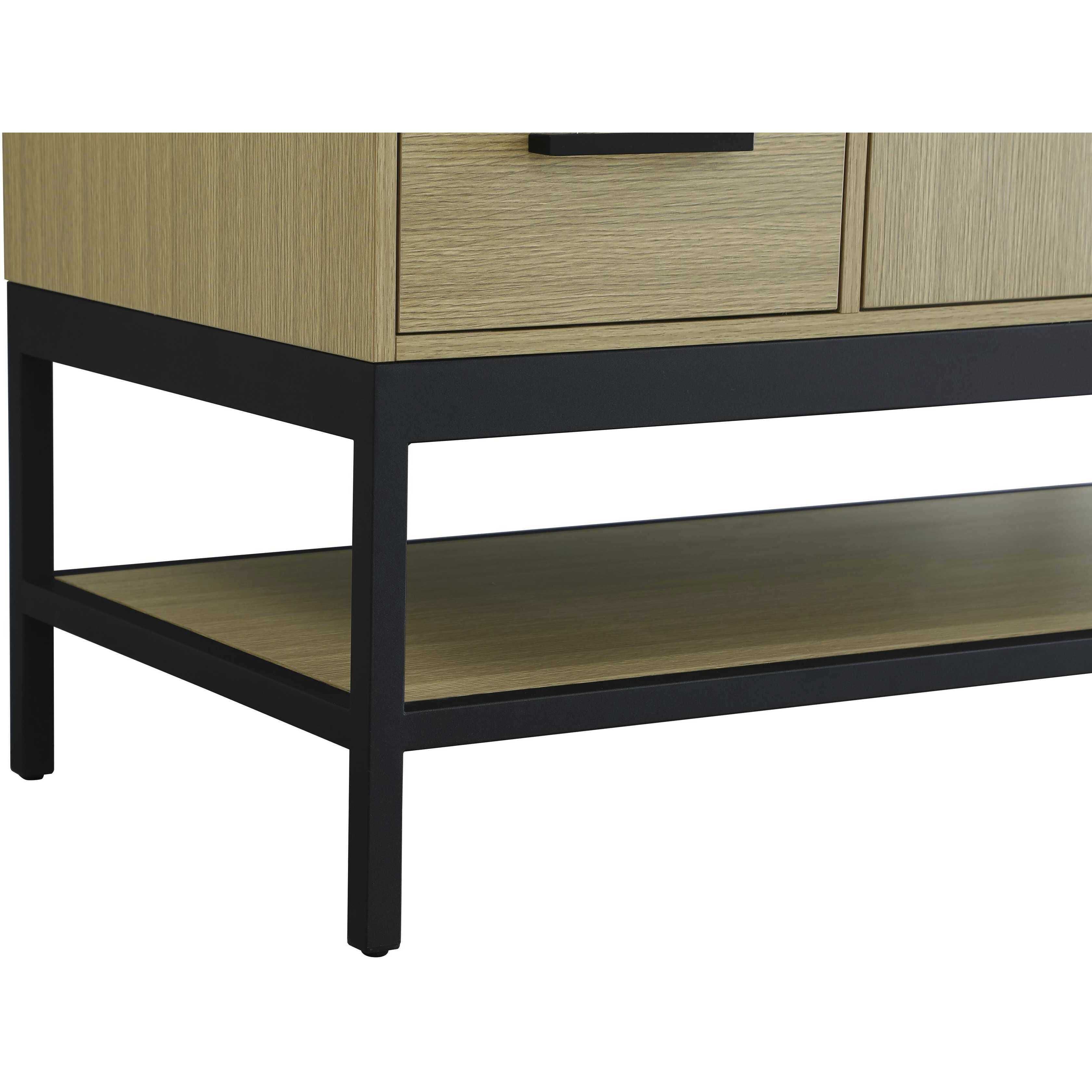 Lennox 60 X 34 inch Honey Brown Bathroom Vanity Cabinet