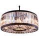 Chelsea 10 Light 36 inch Matte Black Pendant Ceiling Light in Clear, Urban Classic