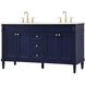 Bennett 60 X 21 X 35 inch Blue Vanity Sink Set