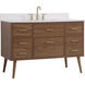 Boise 42 X 22 X 34 inch Walnut Brown Vanity Sink Set