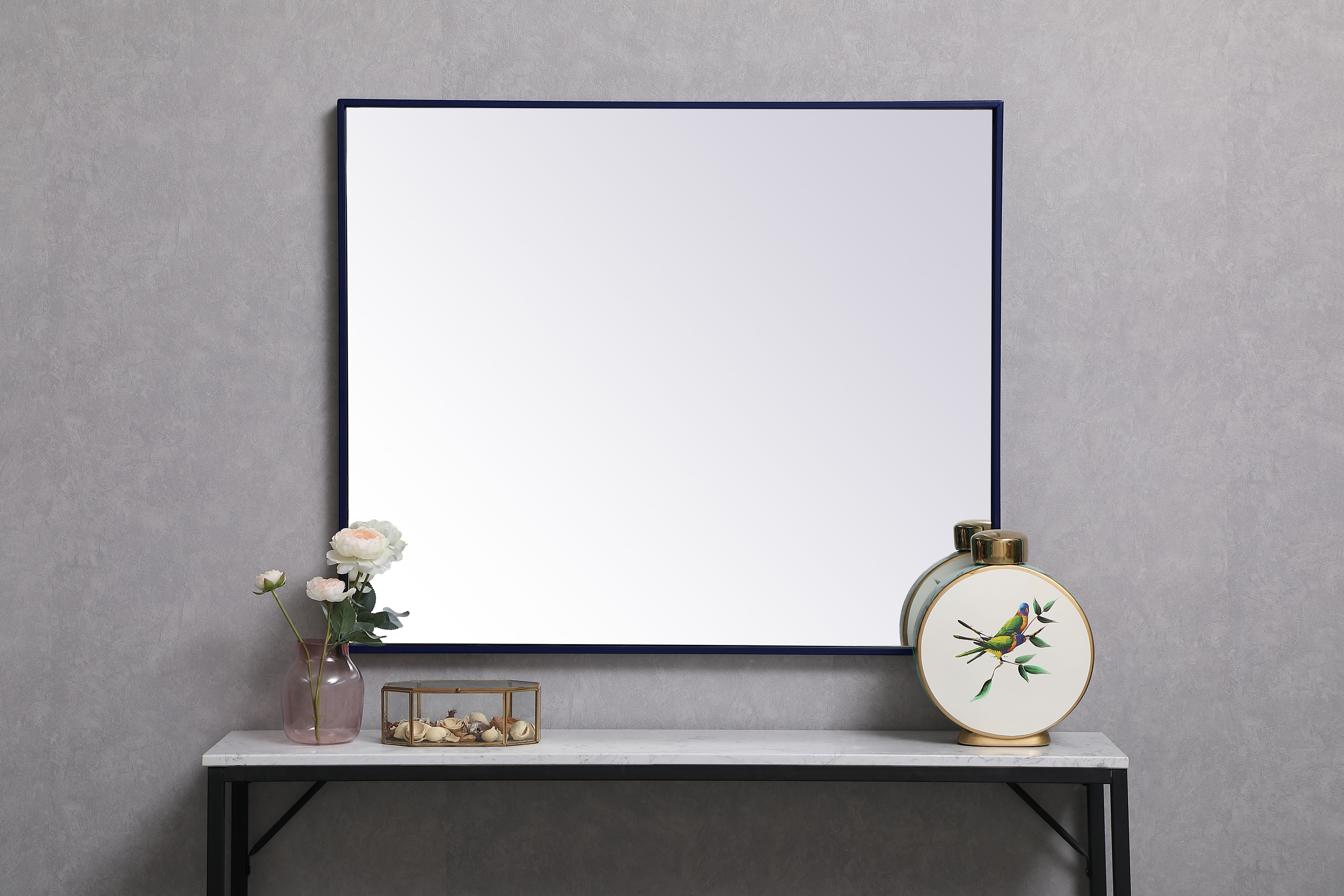 Eternity 36 X 30 inch Blue Wall Mirror