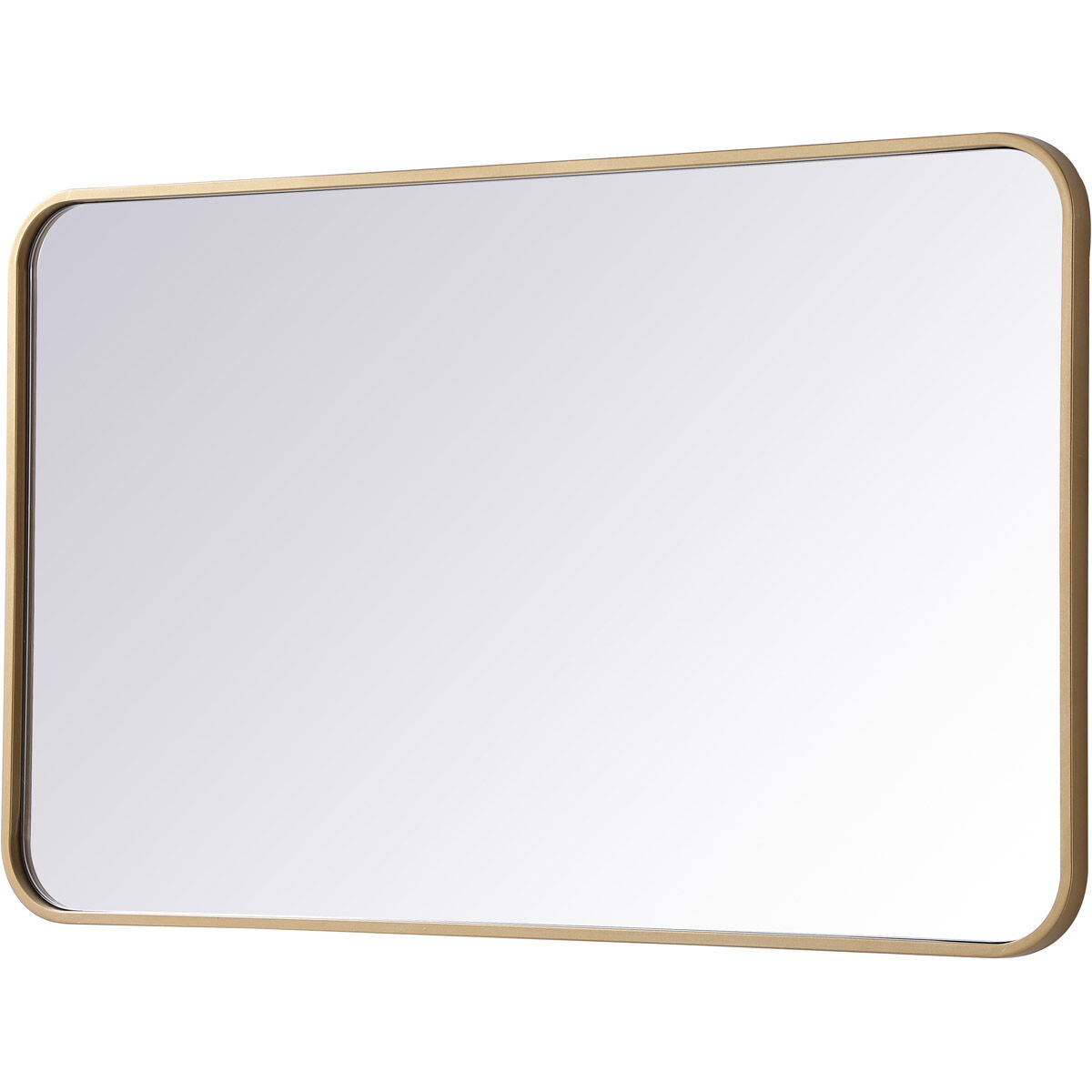 Evermore 36 X 22 inch Brass Mirror