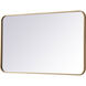 Evermore 36 X 22 inch Brass Mirror