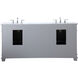 Wesley 72 X 22 X 35 inch Grey Vanity Sink Set