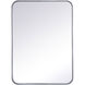 Evermore 30.00 inch  X 1.00 inch Wall Mirror