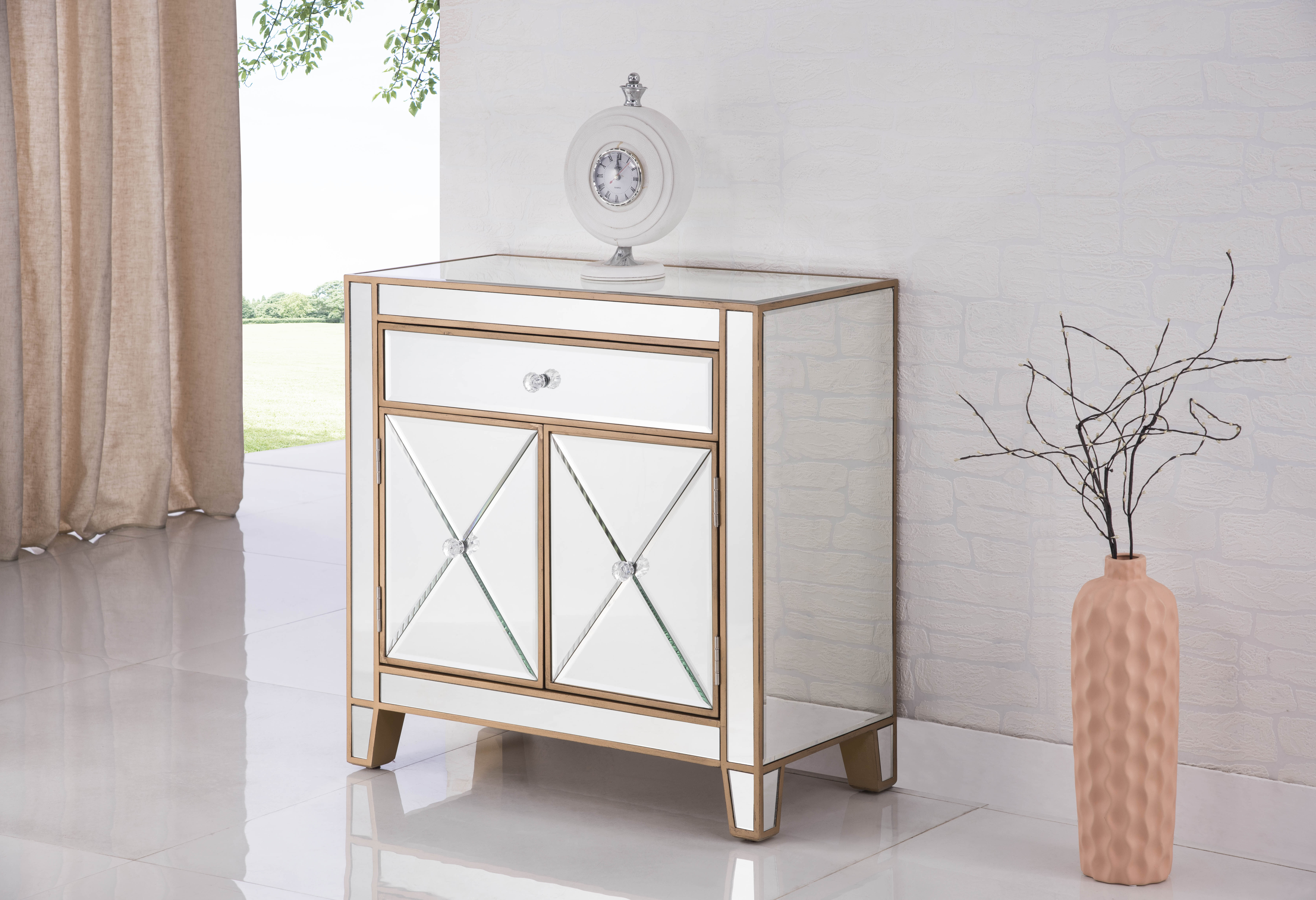 Contempo Silver Cabinet
