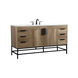 Eugene 60 X 22 X 34 inch Natural Oak Vanity Sink Set