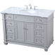 Wesley 48 X 22 X 35 inch Grey Vanity Sink Set
