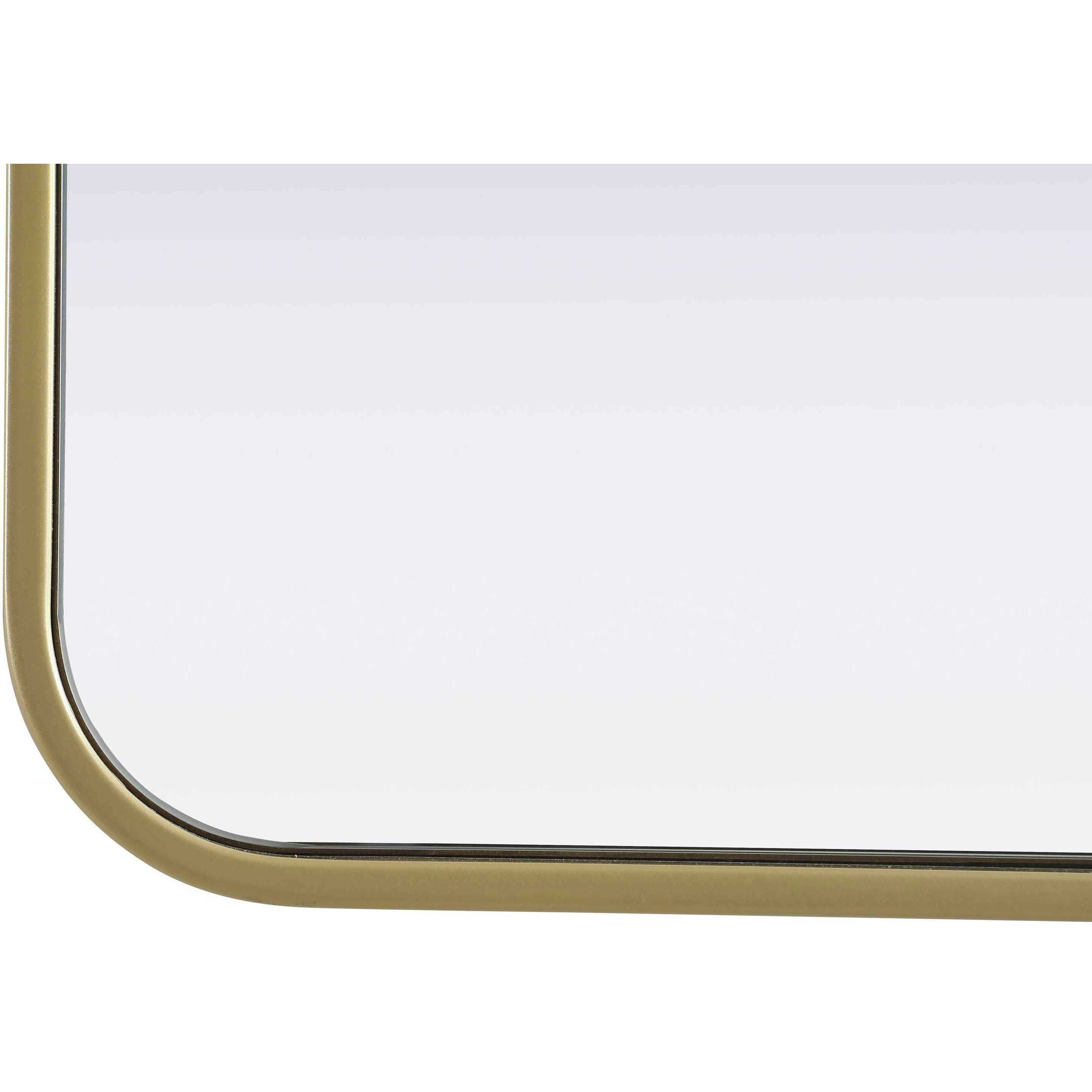 Remy 24 X 24 inch Brass Mirror
