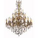 Rosalia 45 Light 54 inch French Gold Foyer Ceiling Light in Clear, Royal Cut