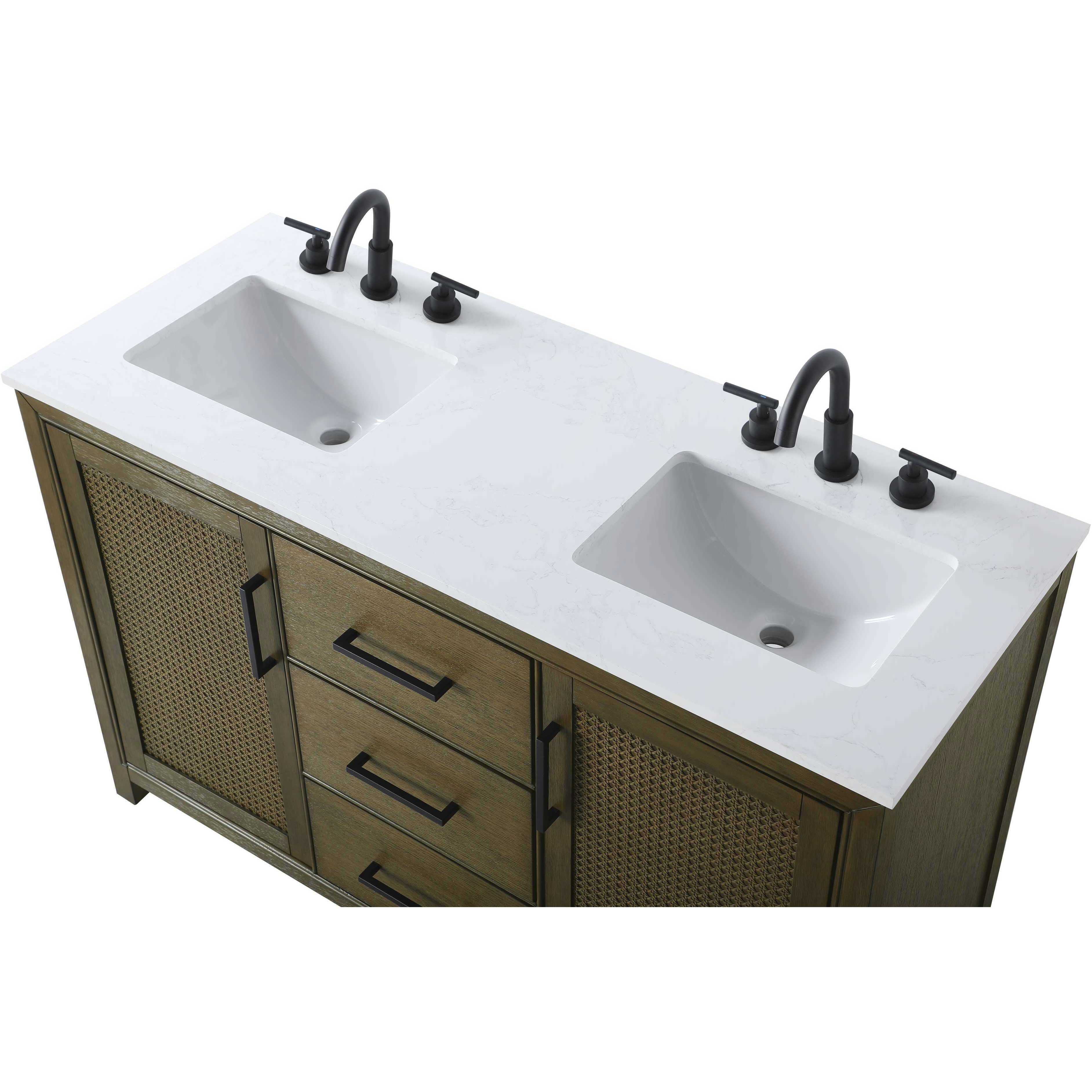 Alina 54 X 34 inch Hazel Oak Bathroom Vanity Cabinet