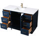Hayes 54 X 22 X 35 inch Blue Vanity Sink Set