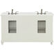 Otto 60 X 21 X 35 inch Antique White Vanity Sink Set