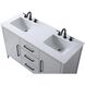 Millie 54 X 35 inch Grey Bathroom Vanity Cabinet