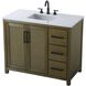 Alina 42 X 34 inch Hazel Oak Bathroom Vanity Cabinet