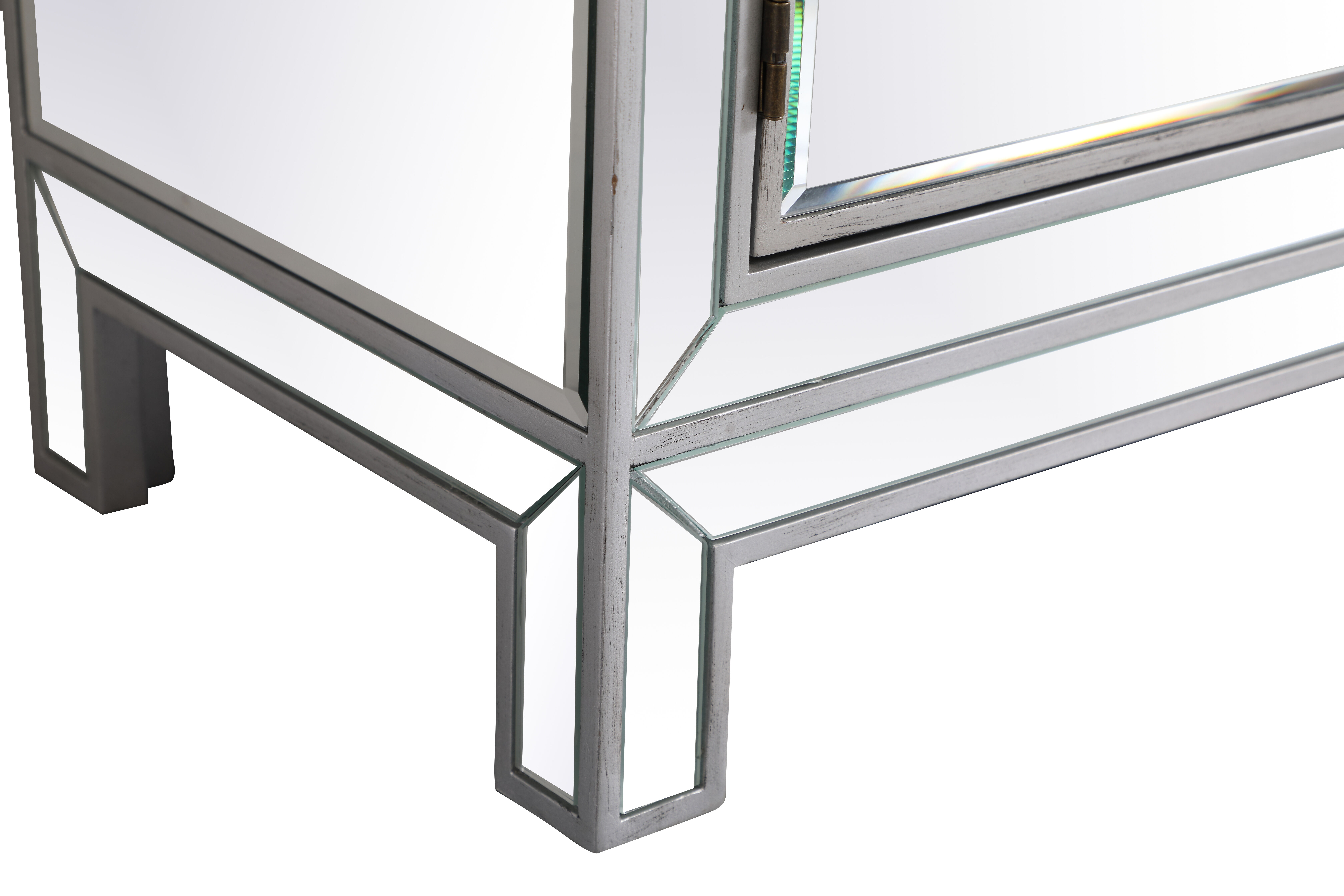 Modern Antique Silver Cabinet