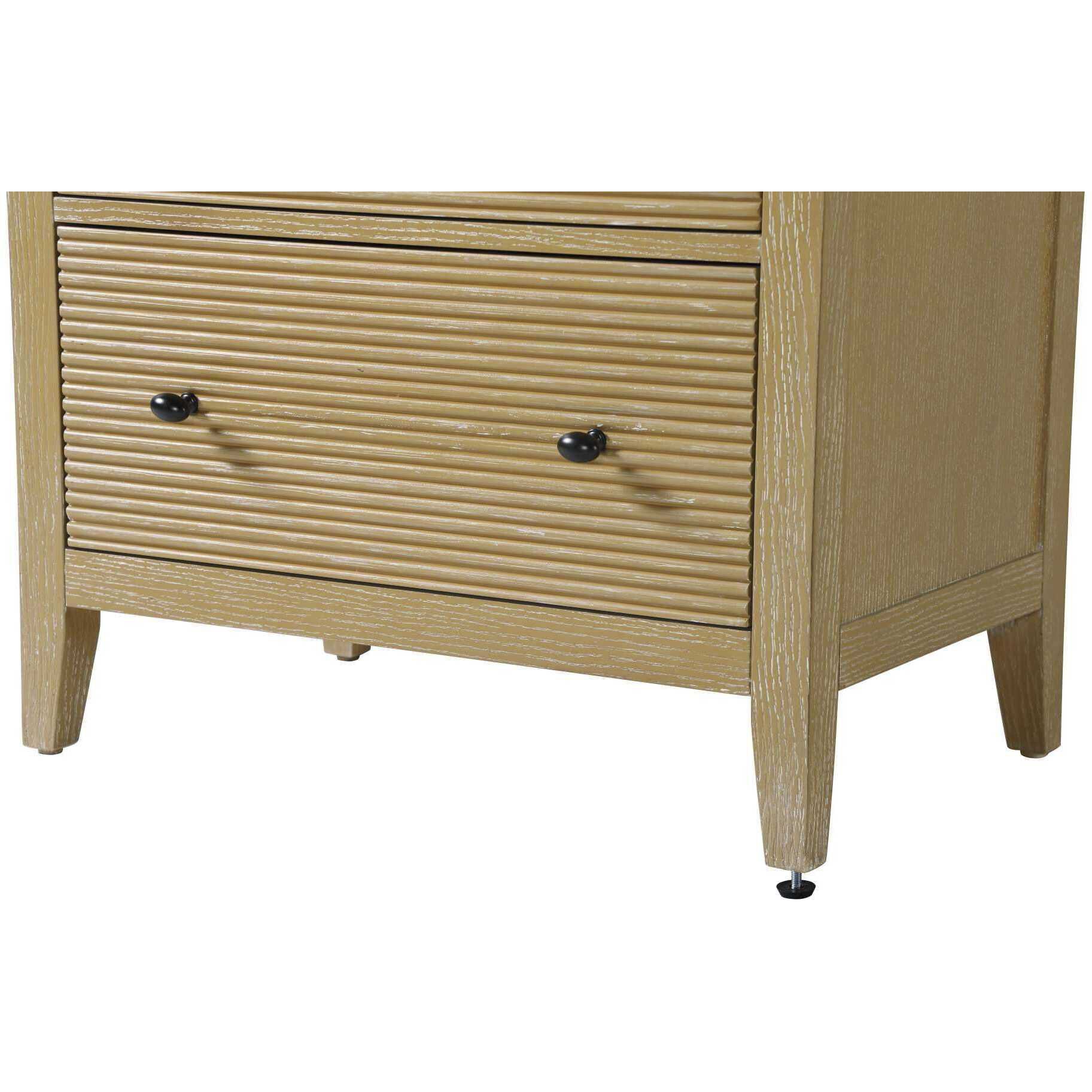 Blakely Linen Oak Bathroom Storage Cabinet