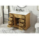 Americana 42 X 22 X 35 inch Natural Wood Vanity Sink Set