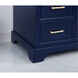 Americana 48 X 22 X 35 inch Blue Vanity Sink Set