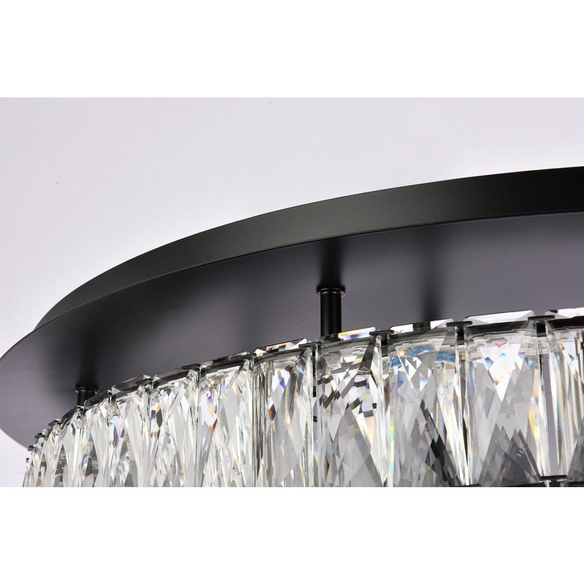 Monroe 2 Light 30 inch Black Flush Mount Ceiling Light
