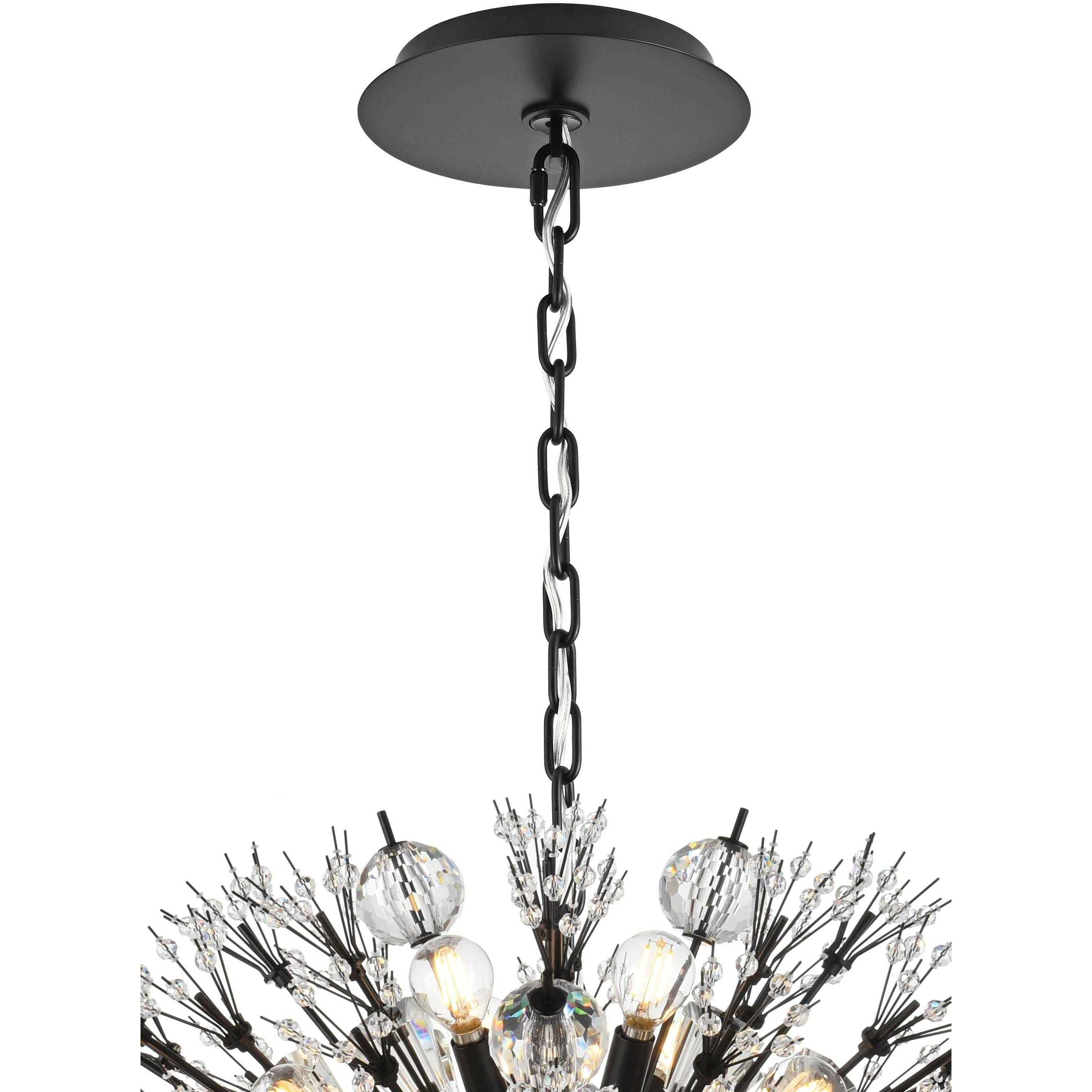 Vera 24 Light 23 inch Black Pendant Ceiling Light