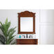 Lenora 36 X 28 inch Brown Wall Mirror