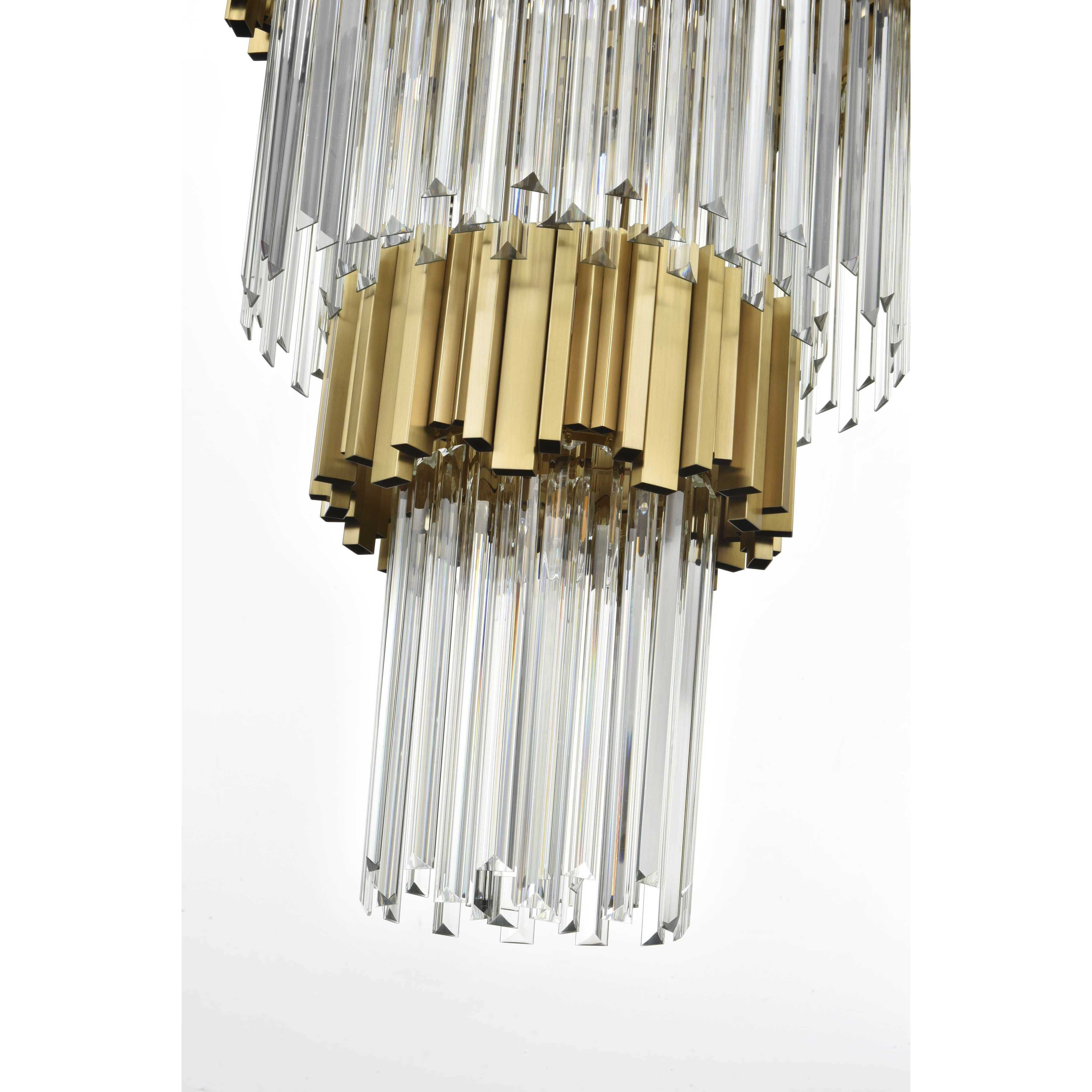 Willow 39 Light 48 inch Satin Gold Chandelier Ceiling Light