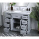 Americana 84 X 22 X 70 inch Light Grey Vanity Sink Set