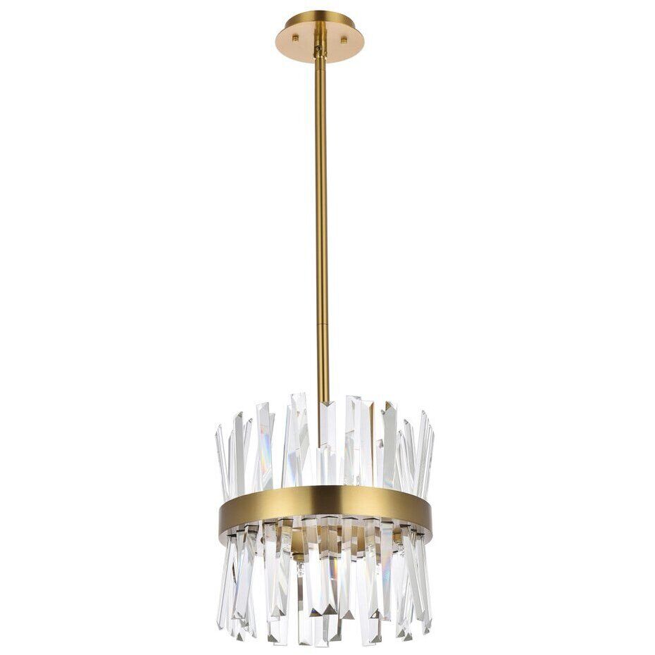 Serephina 6 Light 12 inch Satin Gold Pendant Ceiling Light