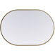 Asha 36 X 24 inch Brass Mirror in 24 x 36
