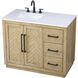 Chase 42 X 34 inch Linen Oak Bathroom Vanity Cabinet