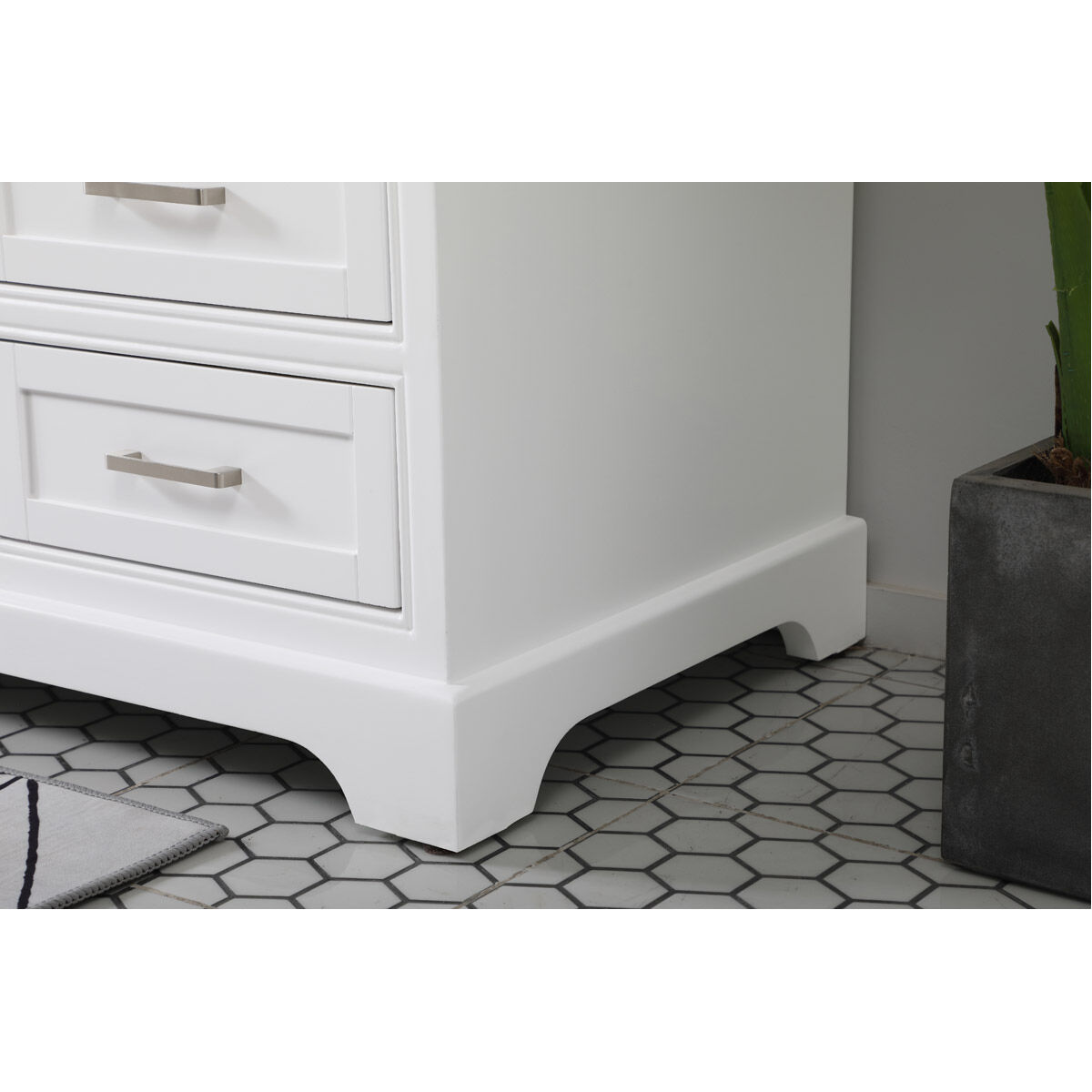 Americana 60 X 21.5 X 35 inch White Vanity Sink Set