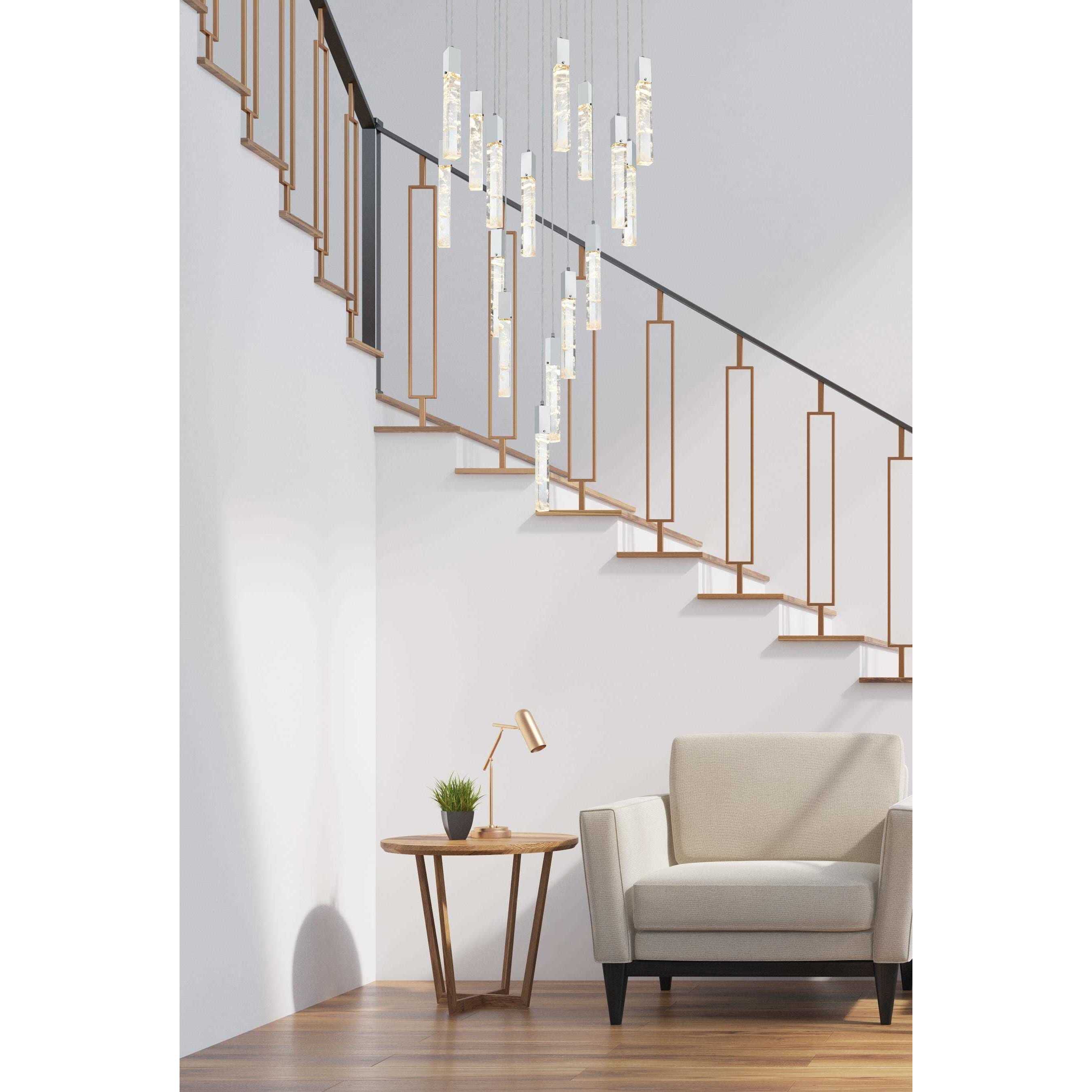 Aurora 16 Light 36 inch Chrome Chandelier Ceiling Light