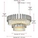 Willow 16 Light 40 inch Chrome Chandelier Ceiling Light